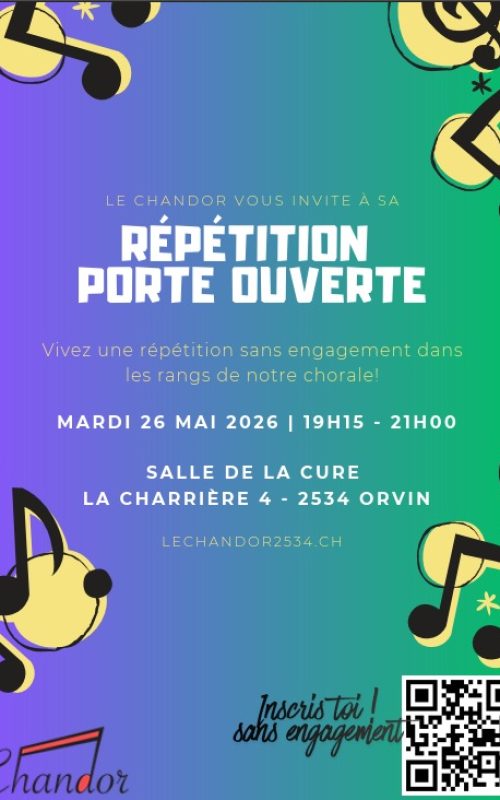 Porte ouverte 26 mai 26